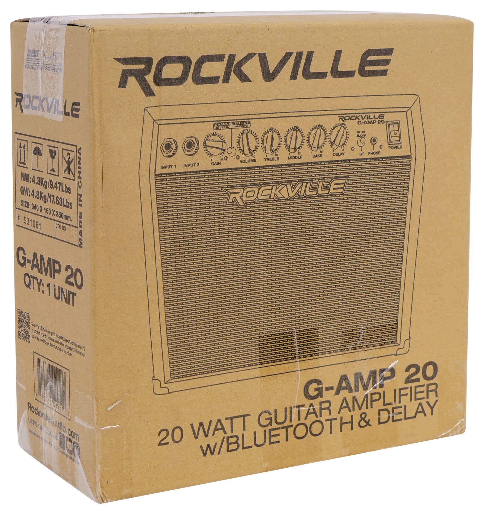 Amazon.com: Rockville G-AMP 20 6.5